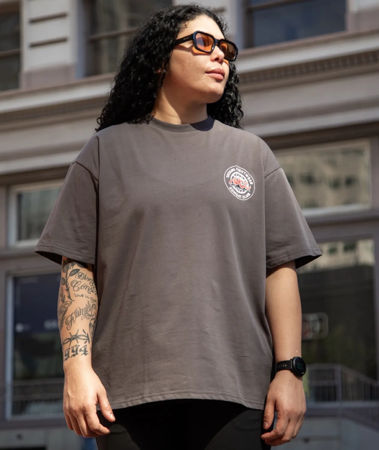 Tatami ADCC Combat Club T-Shirt Oversized Grigia