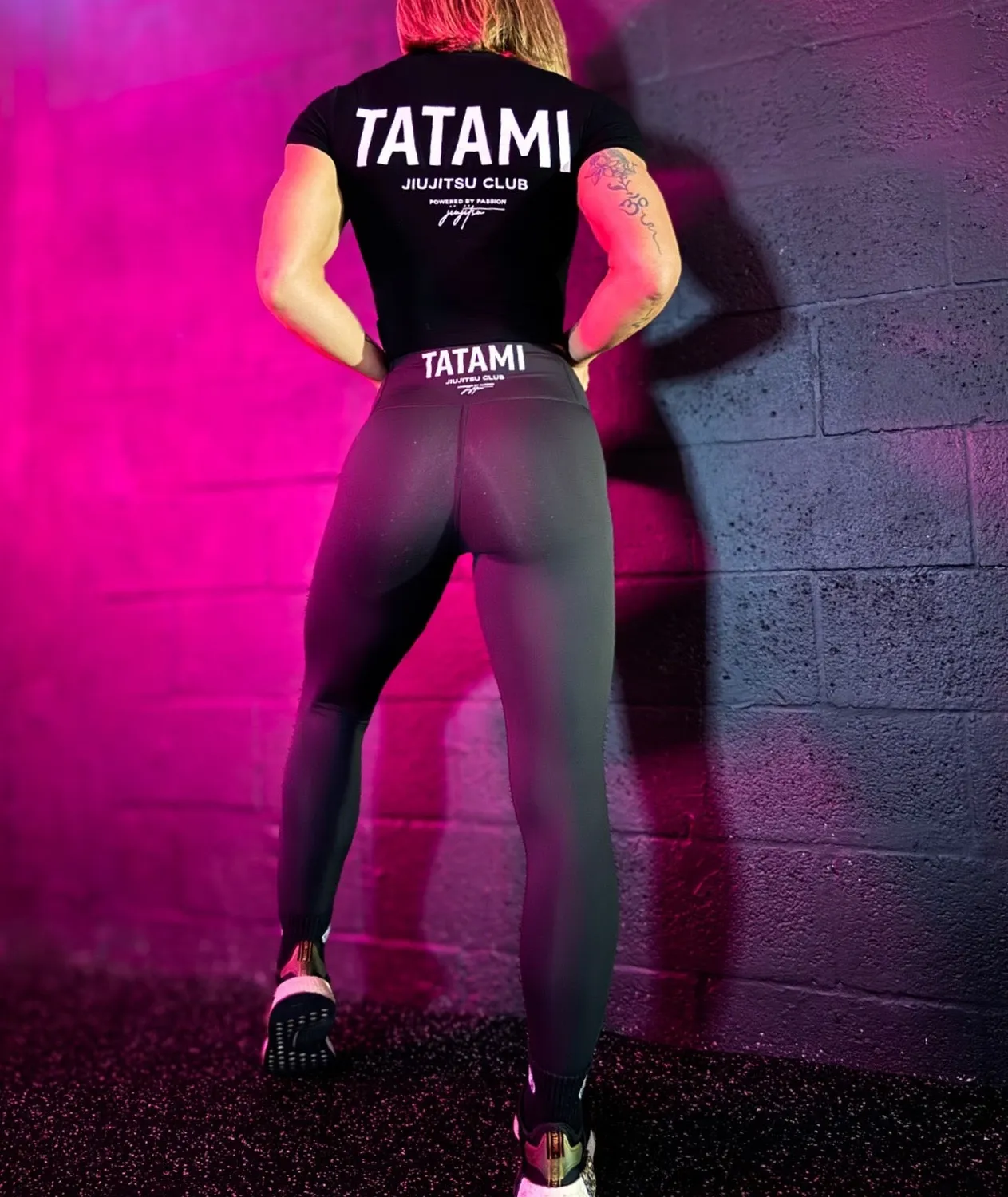 Tatami JJ Club leggings donna neri coprenti