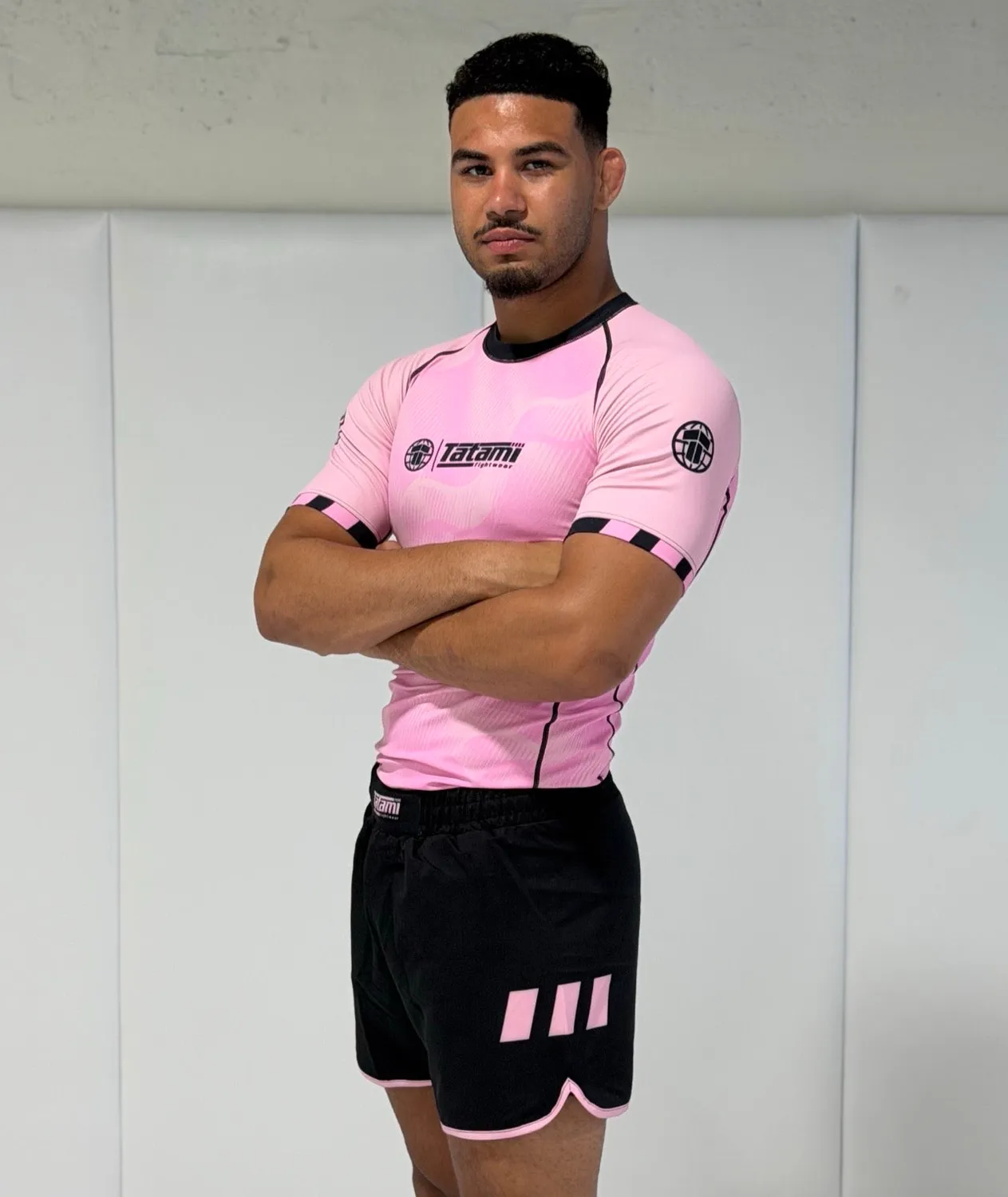 Tatami Nomad Pantaloncini No-Gi Rosa Nero Riciclati