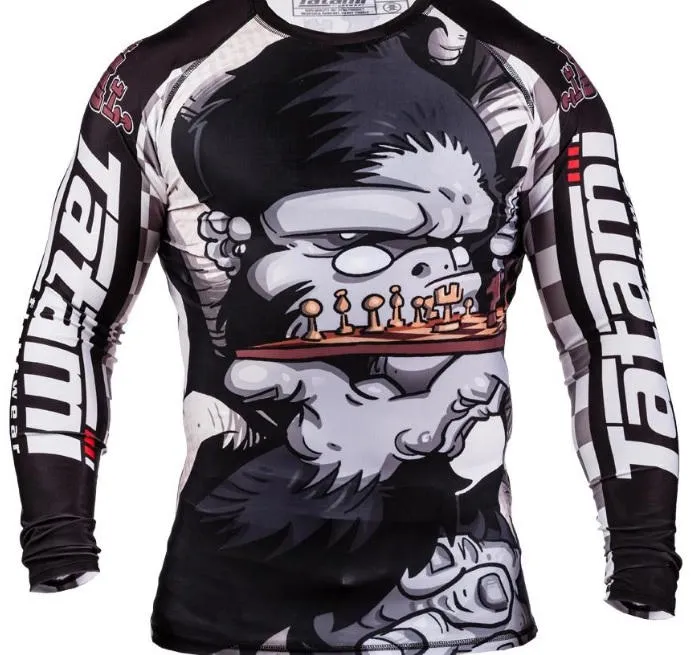Tatami Fightwear Chess Gorilla rashguard nero manica lunga