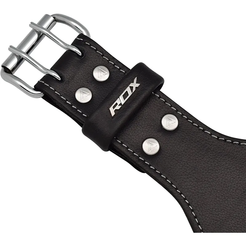RDX Cintura Sollevamento Pesi Pelle Marrone 6 Pollici