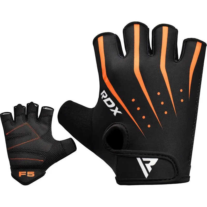 RDX F5 Guanti palestra grip gommato