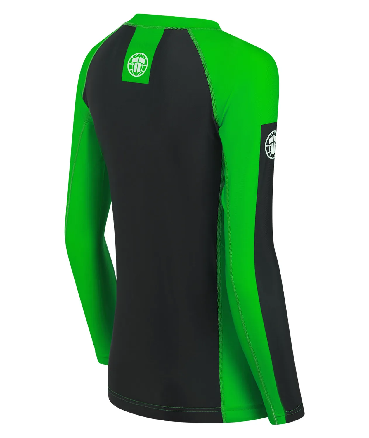 Tatami Ranked Rash Guard Manica Lunga Donna Verde IBJJF