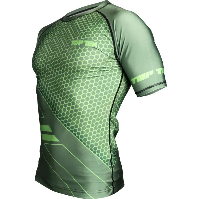 TOP TEN Combat rash guard MMA manica corta compressione