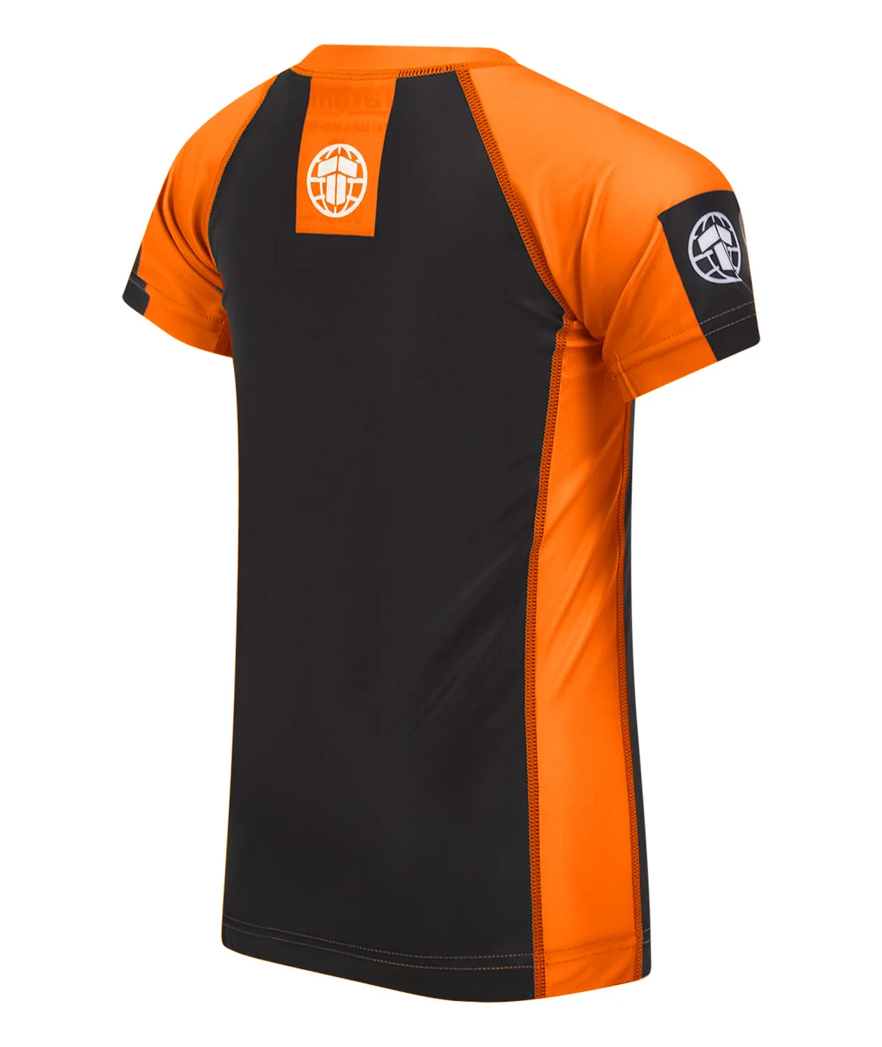Tatami Fightwear IBJJF Ranked rash guard bimbo arancione corta