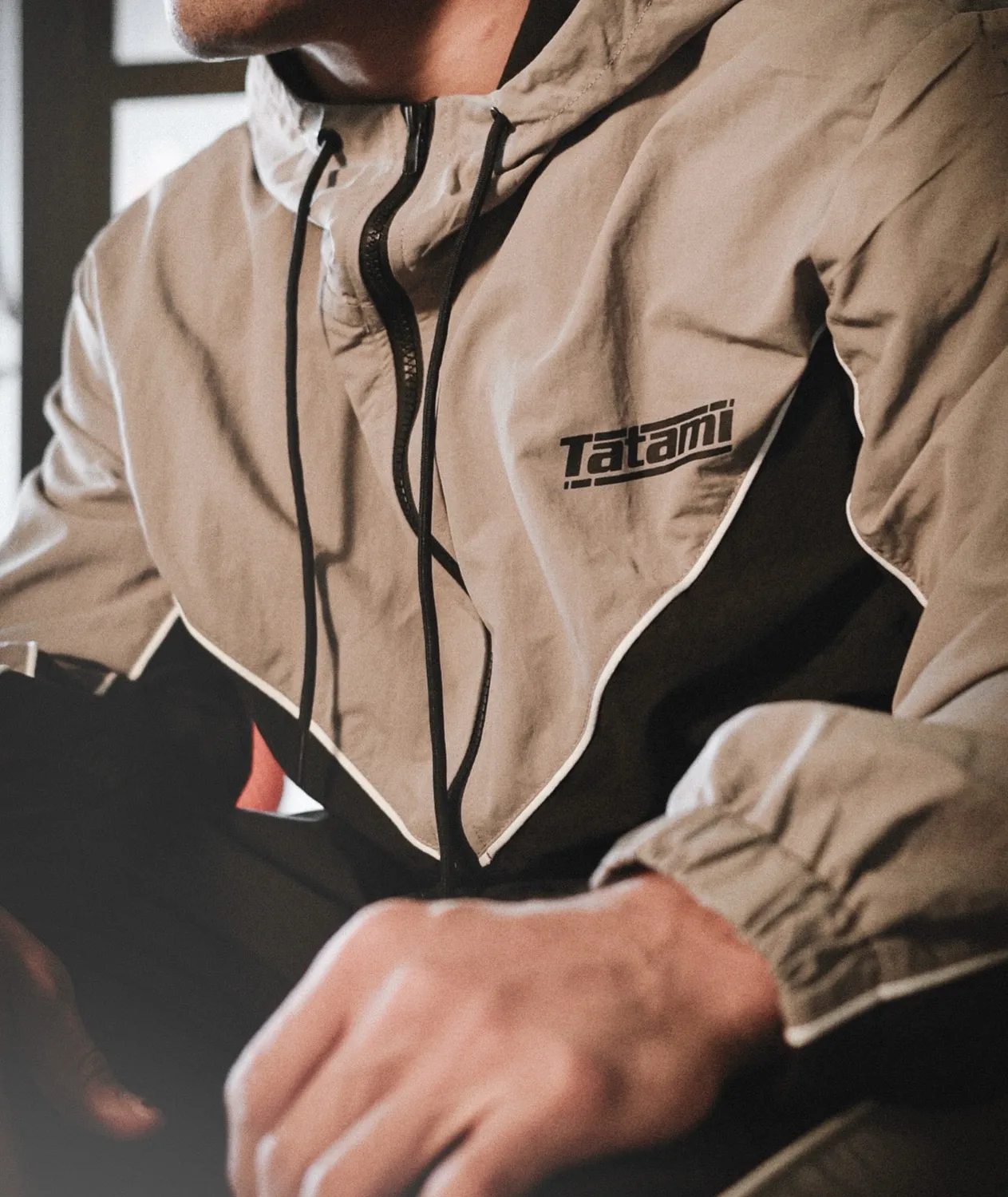 Tatami Fightwear Team giacca grigia con cappuccio antivento