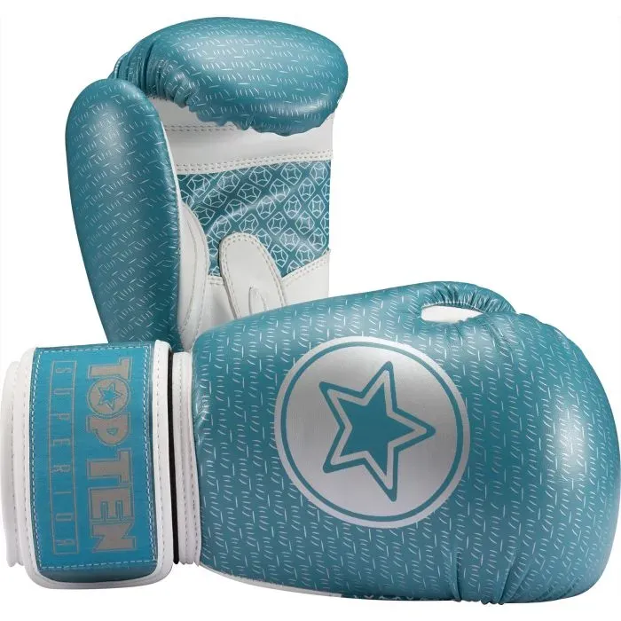 TOP TEN Superior guanti boxe kickboxing pelle sintetica