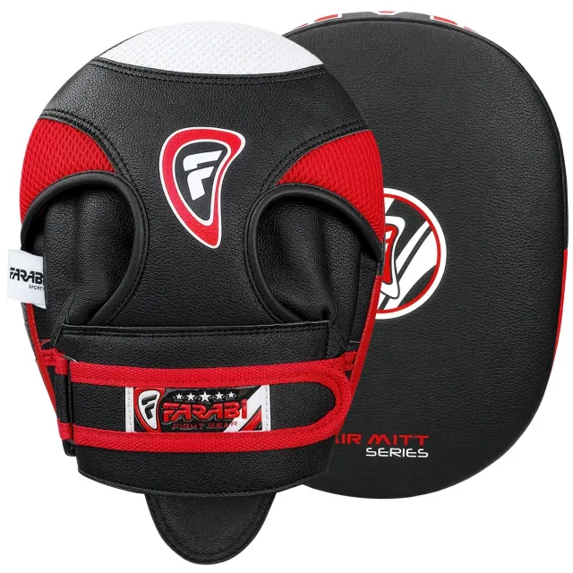Farabi Air colpitori boxe pelle vera coppia velcro