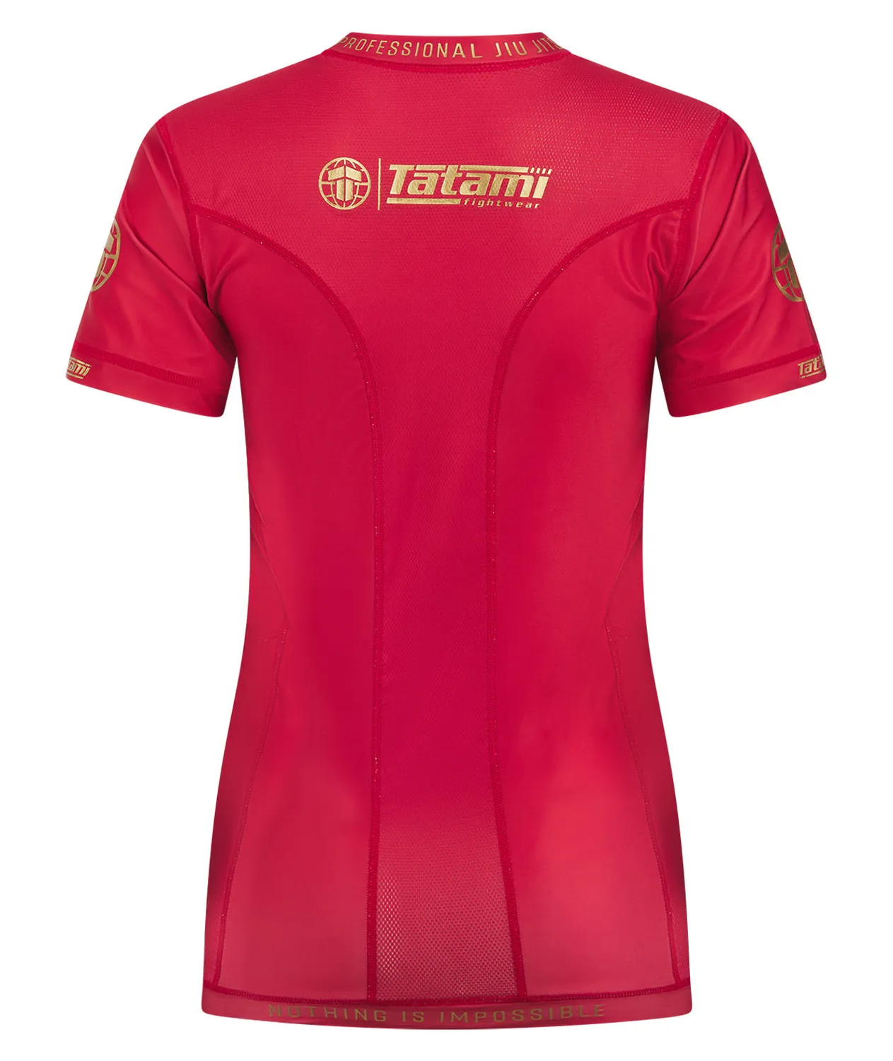 Tatami Pro Rash Guard Donna Rosso Corta Traspirante