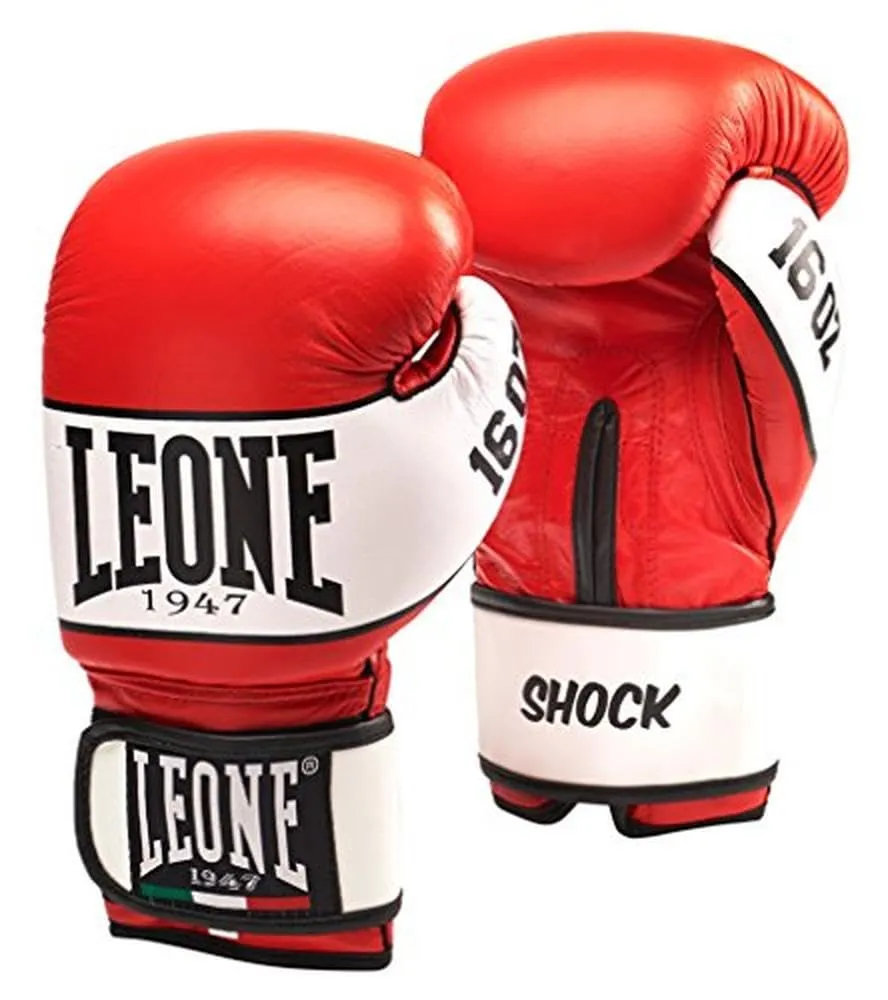 Leone1947 Shock Guantoni Boxe Pelle 10 oz Nero
