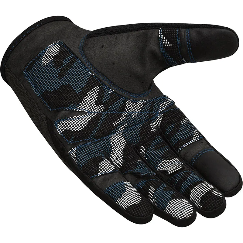 RDX T2 guanti palestra dita intere neri touchscreen