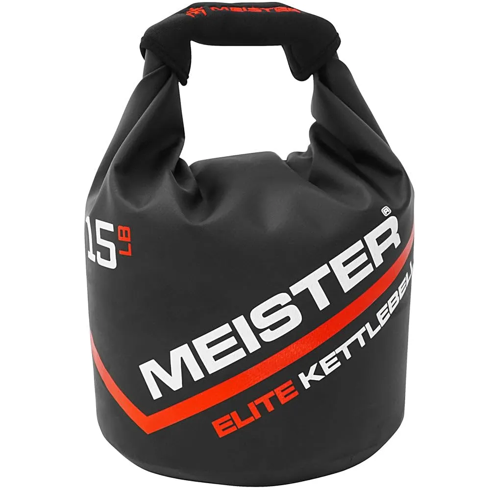 Meister Elite Kettlebell Sabbia 4,5 kg con Maniglia Neoprene