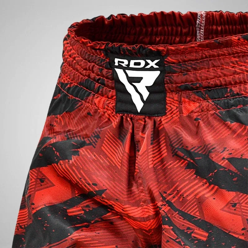 RDX K1 pantaloncini kickboxing bassi rossi WAKO