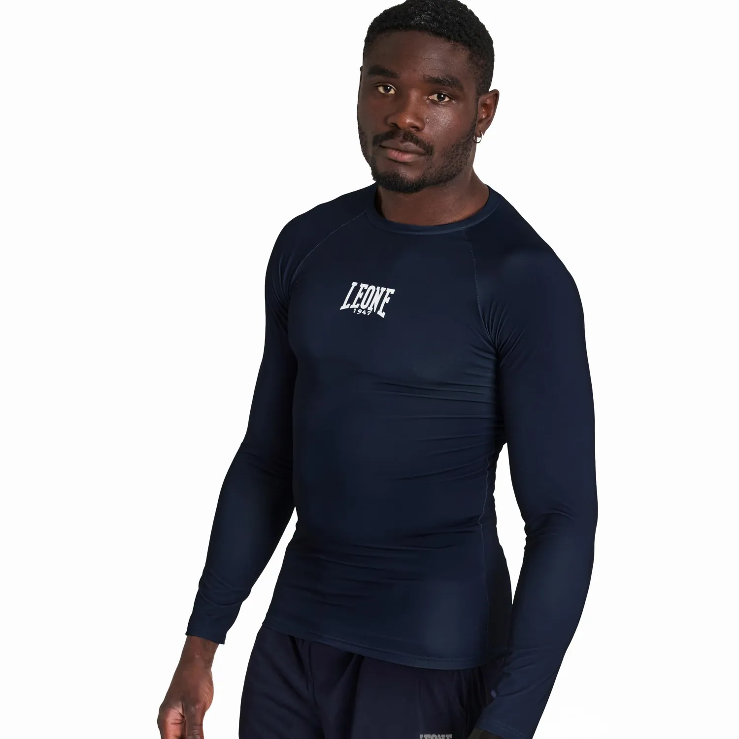 Leone 1947 Classic ABX327 rashguard uomo blu scuro M maniche lunghe
