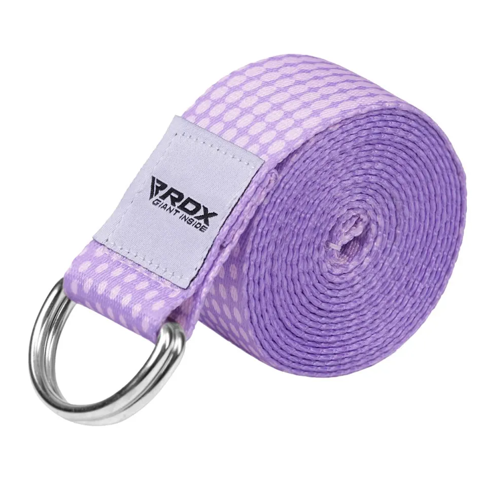 RDX F21 cinghia yoga cotone viola antiscivolo