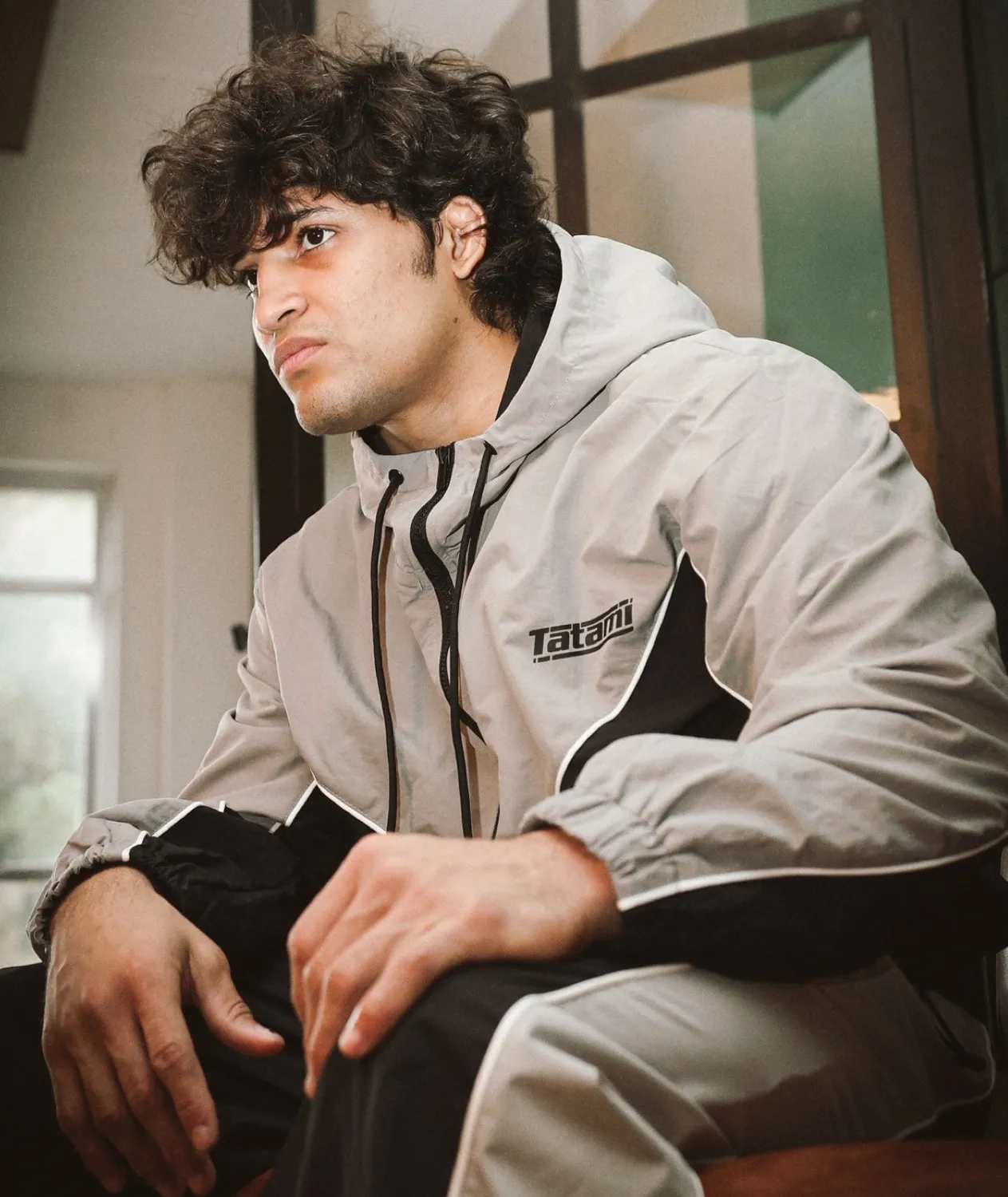 Tatami Fightwear Team giacca grigia con cappuccio antivento