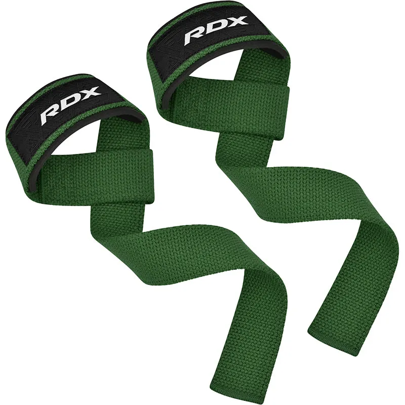 RDX W1 Fasce Sollevamento Pesi Cotone Grip Flex
