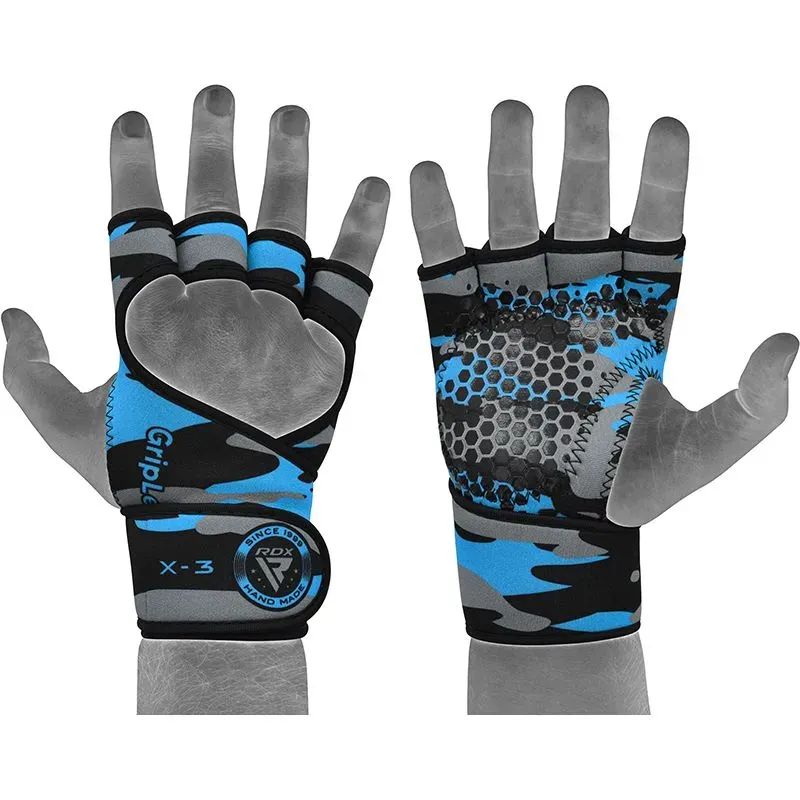 RDX X3 grips palestra neoprene sollevamento pesi
