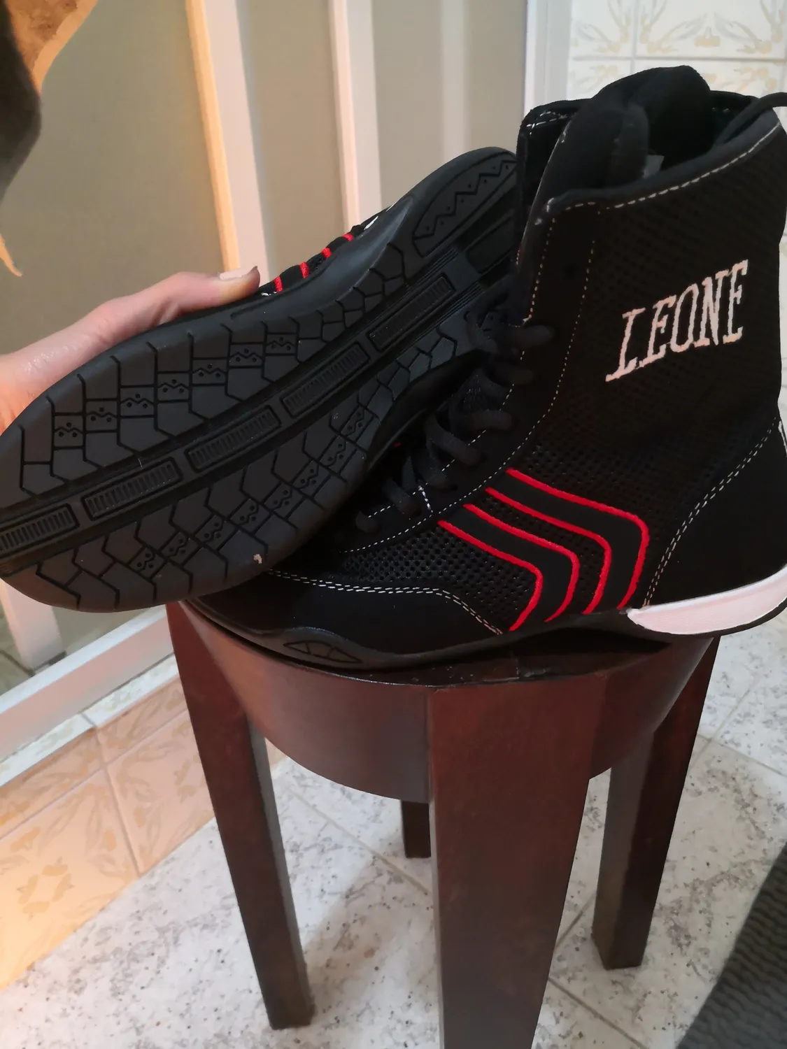Leone1947 Hermes Scarpe da Boxe 42 traspiranti