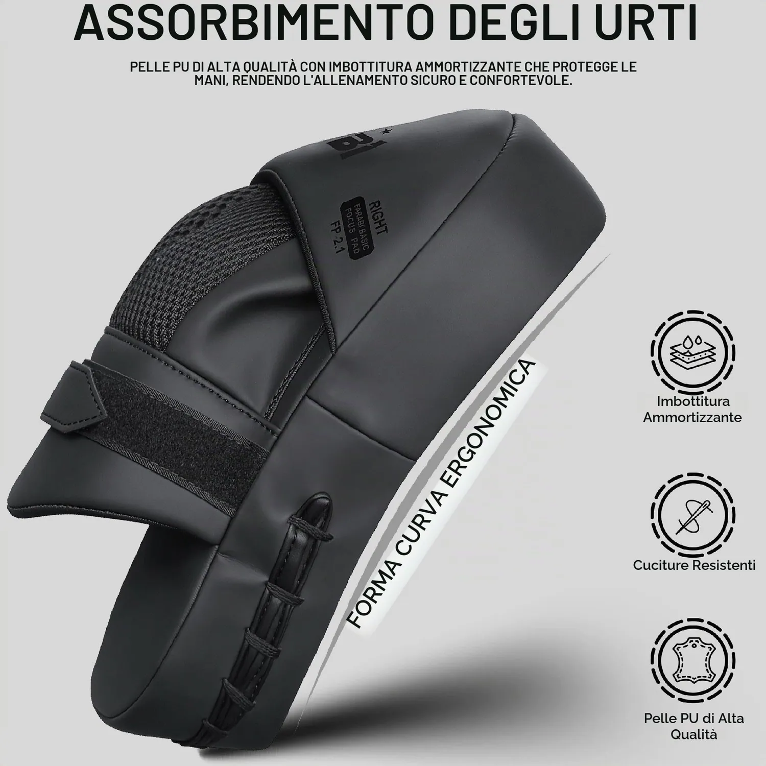 Farabi Sports Colpitori Boxe Curvi Coppia Leggeri Traspiranti