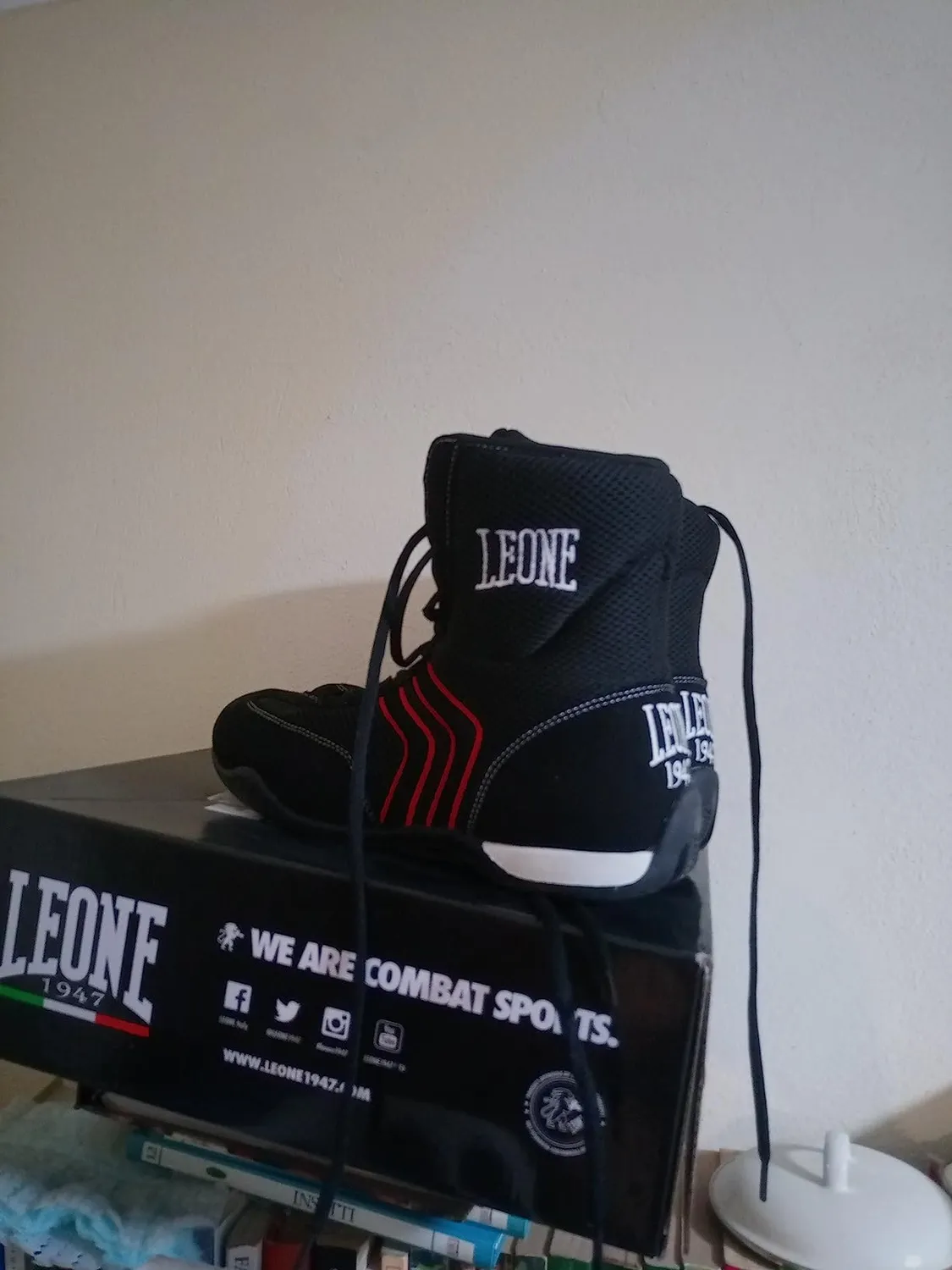 Leone1947 Hermes Scarpe da Boxe 42 traspiranti