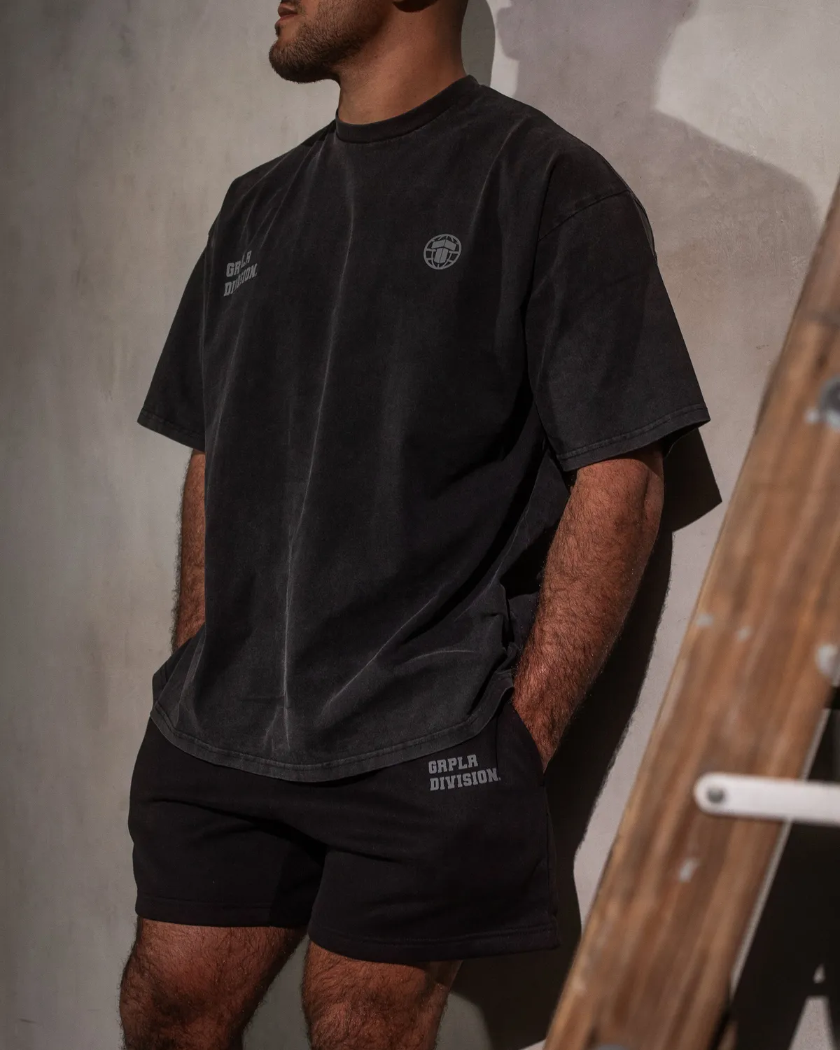Tatami GRPLR Division Oversized T-Shirt Nera Cotone 210 g
