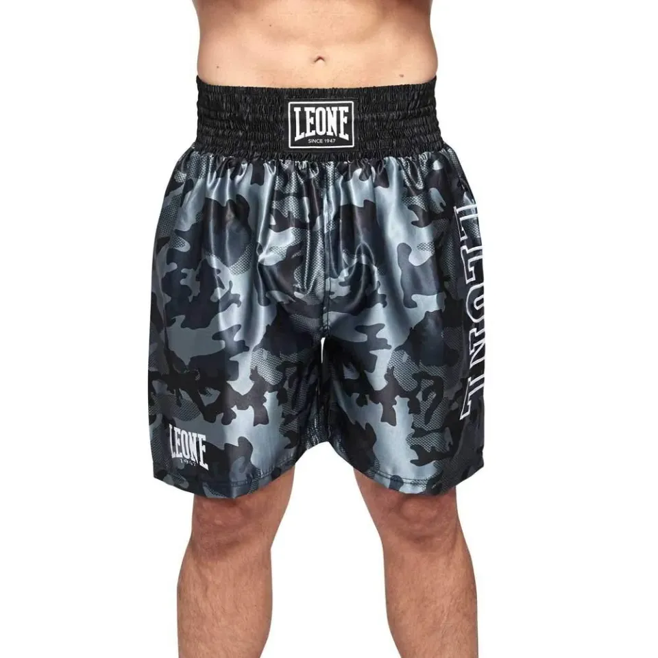 Leone 1947 Camo pantaloncini boxe grigio S mimetico