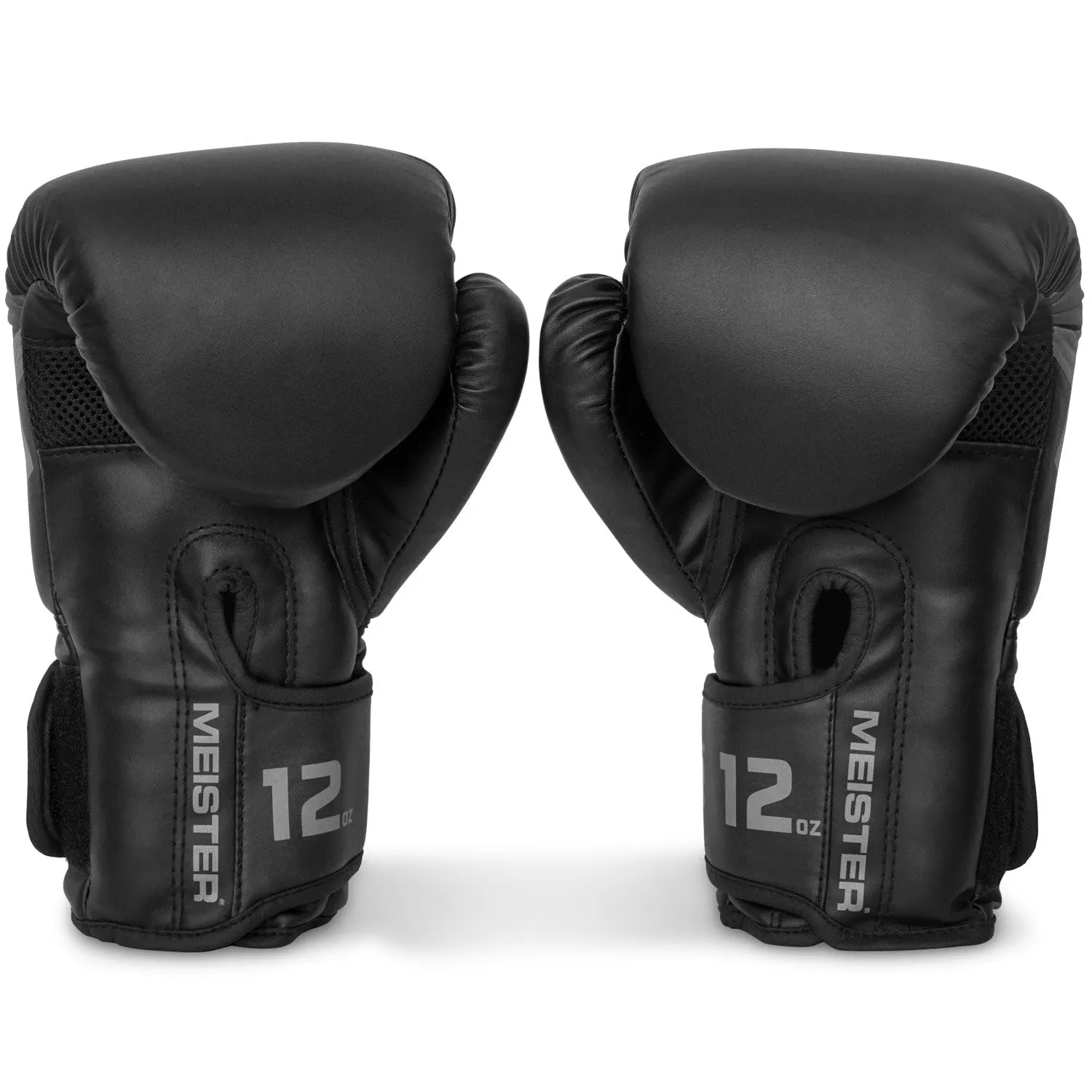 Meister Critical guanti boxe 12 oz nero opaco alta densità