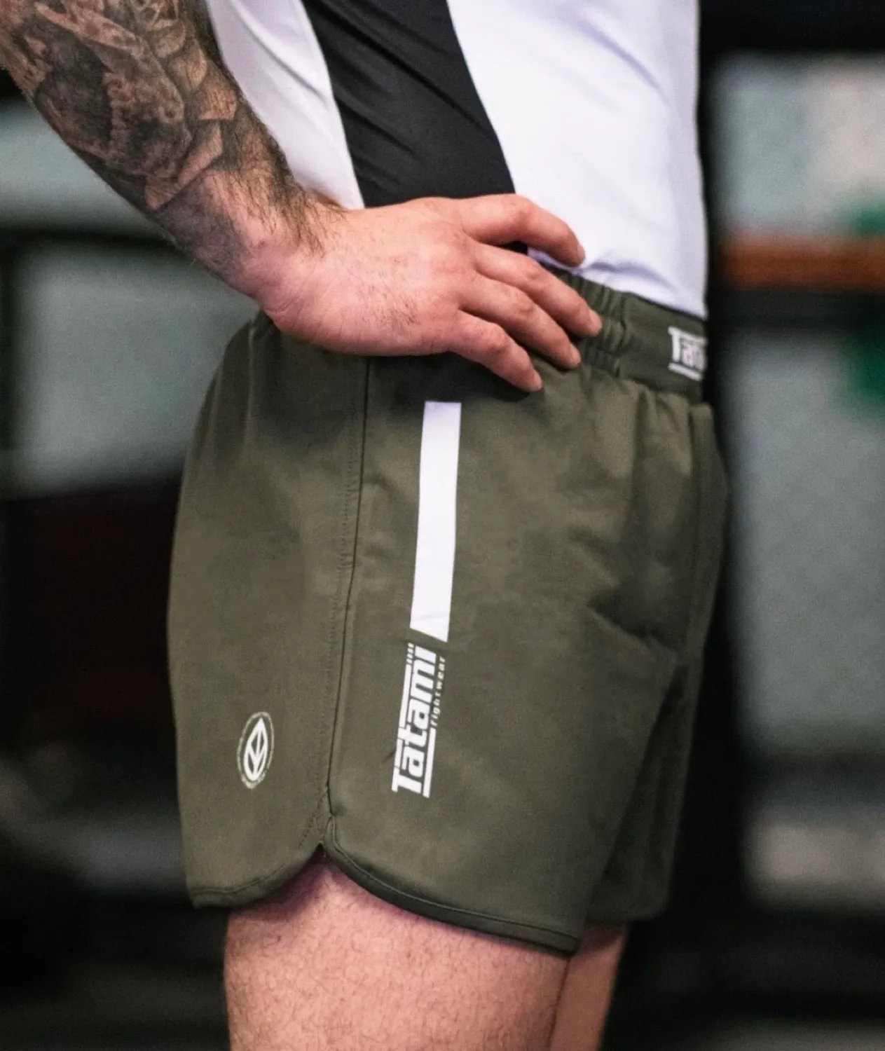 Tatami Everyday shorts khaki taglio alto leggeri