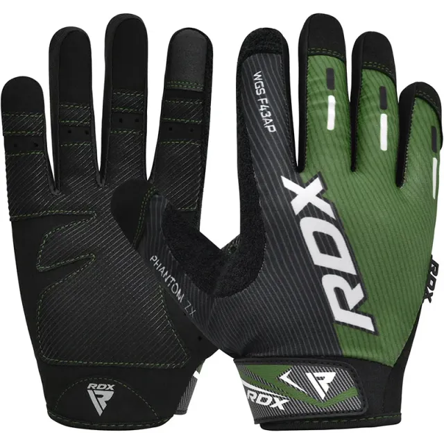 RDX F43 Guanti Palestra Dita Intere Touchscreen Rossi