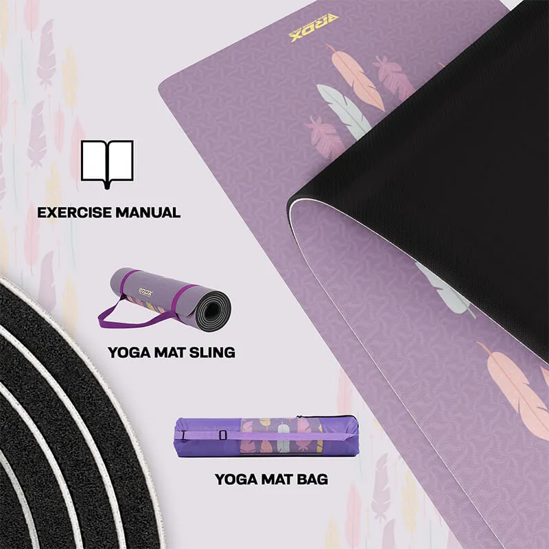 RDX D6 tappetino yoga gomma 6mm viola