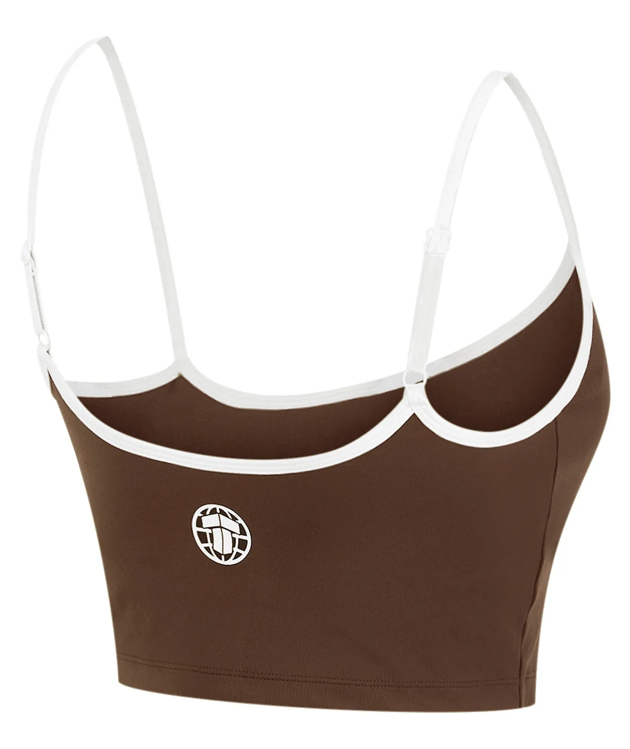 Tatami Fightwear Ladies Contour Training Vest canotta marrone con reggiseno