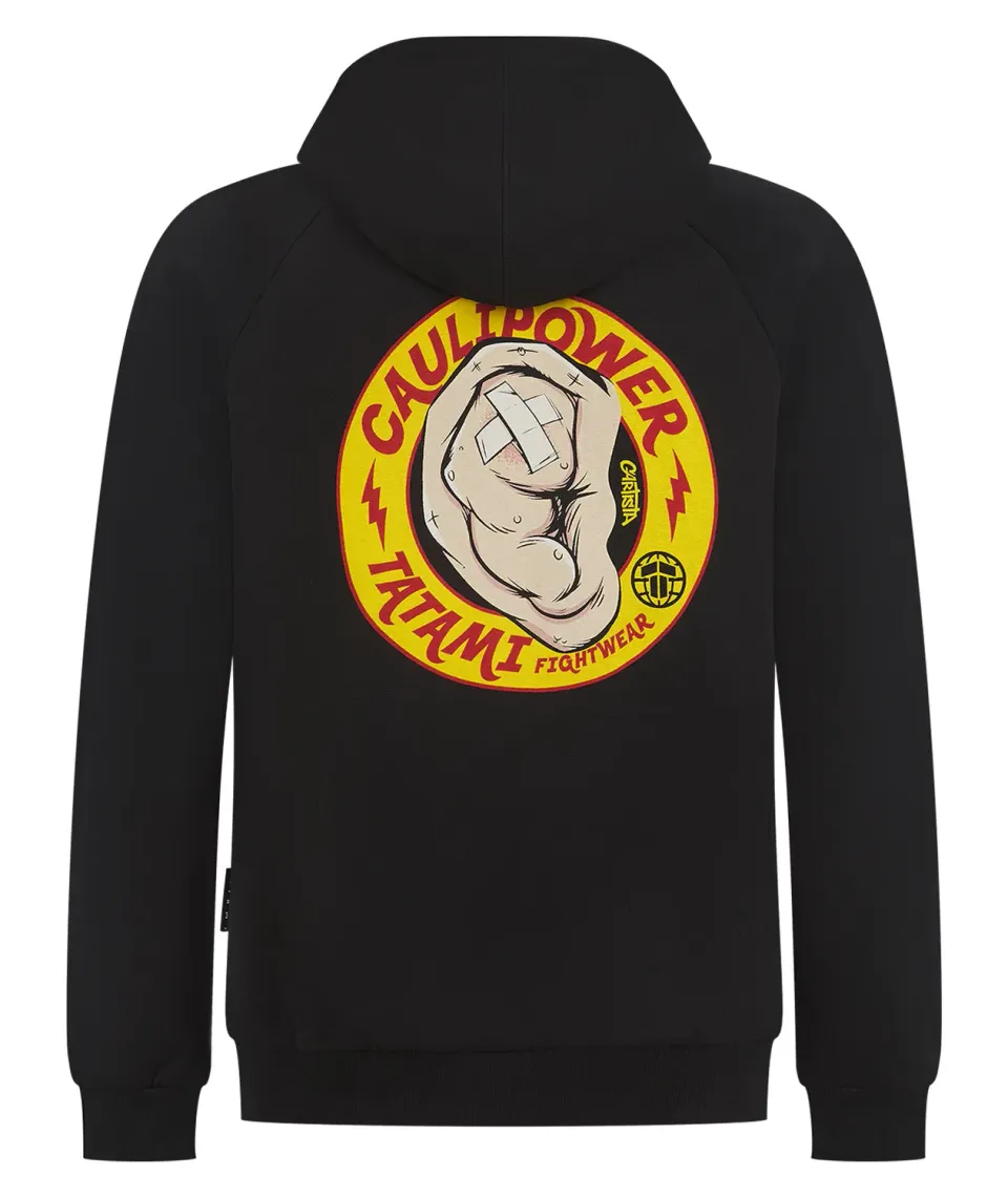 Tatami Caulipower Hoodie felpa con cappuccio nera cotone pesante