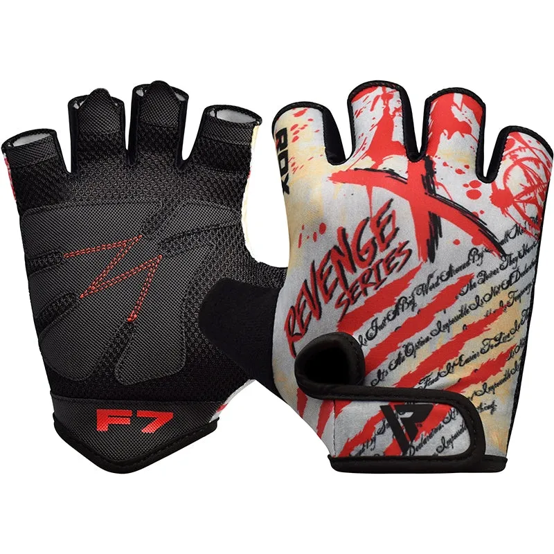 RDX F7 Revenge Guanti Palestra Nero Traspiranti