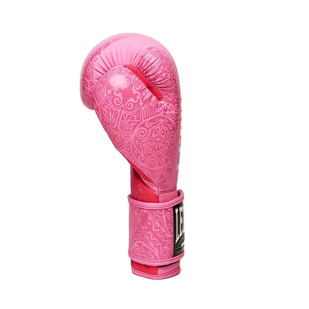 Leone1947 Maori guantoni da boxe rosa velcro