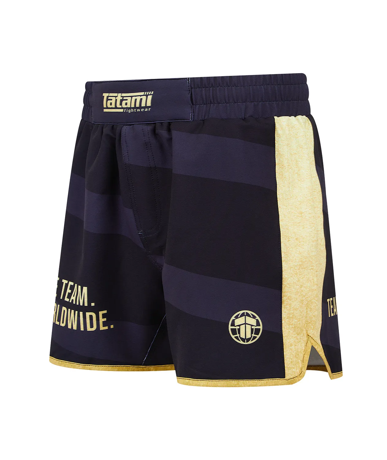 Tatami Team shorts grappling nero oro riciclati uomo
