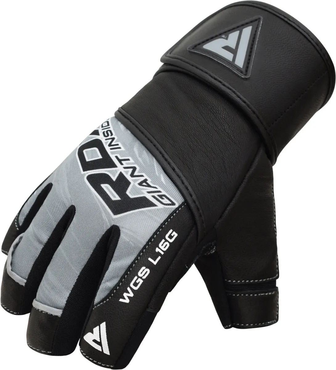 RDX L16 Guanti Palestra Grigi polsiera gel