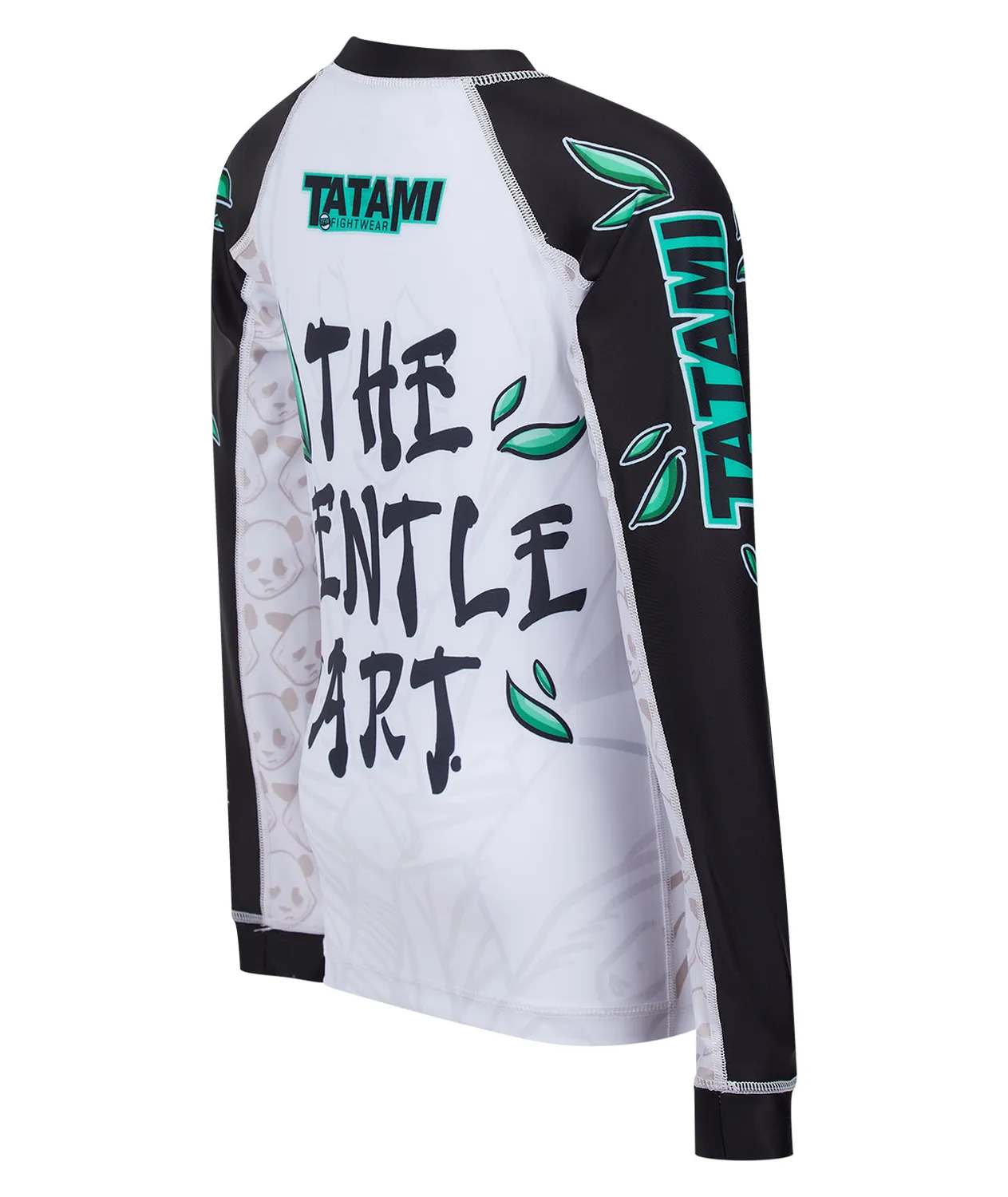 Tatami Gentle Panda rash guard bambino maniche lunghe bianco