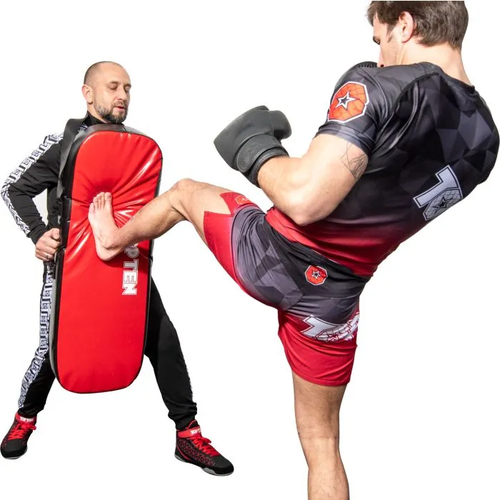 TOP TEN Kick Case Punch Pad Nero-Rosso PU