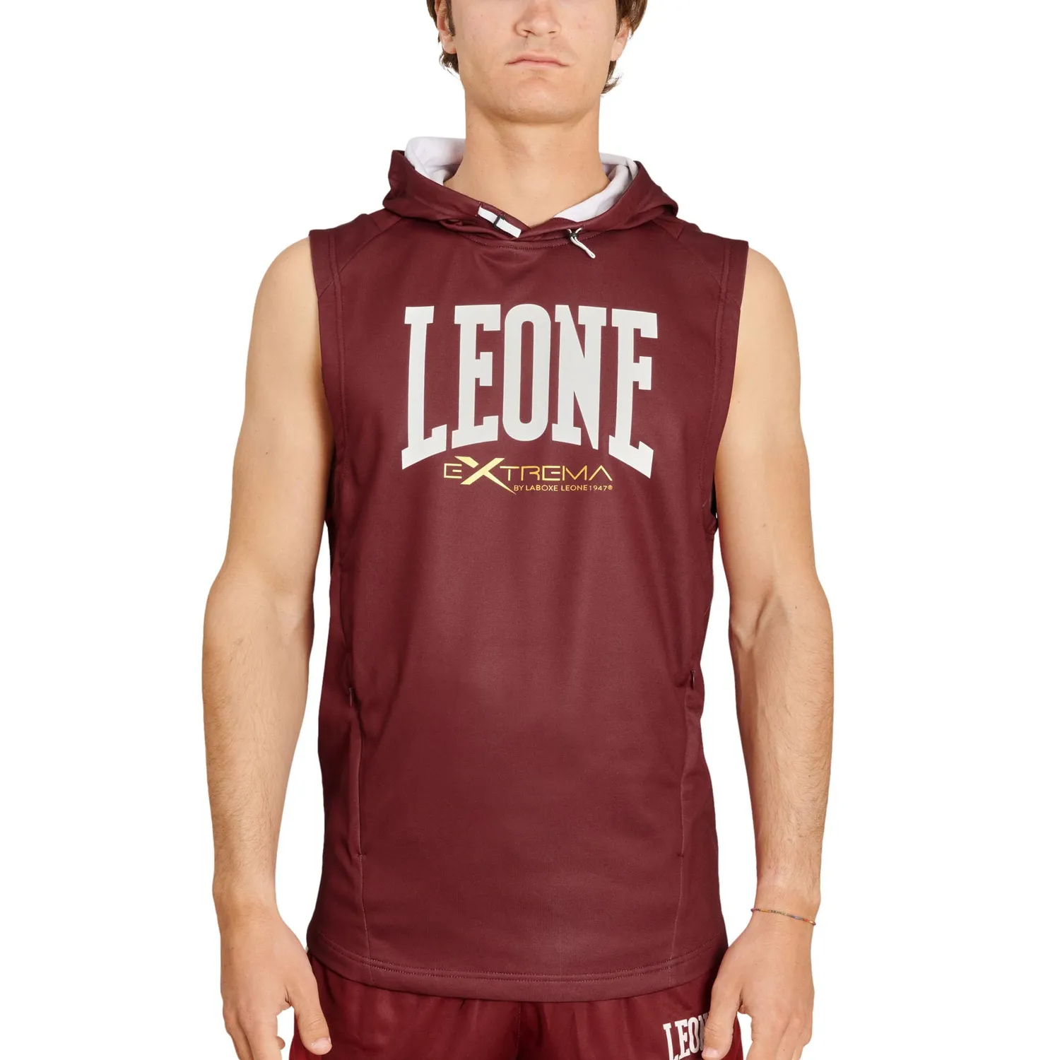 Leone 1947 ABX110 Felpa Smanicata Uomo L Tasca Zip