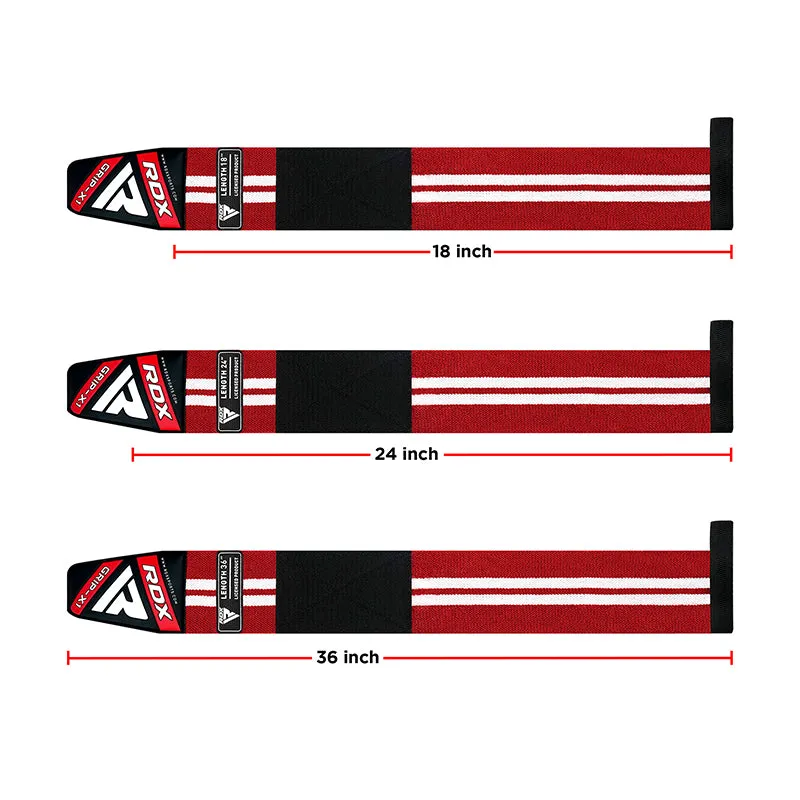 RDX W4 Polsiere Sollevamento Pesi Rosse M Elastiche