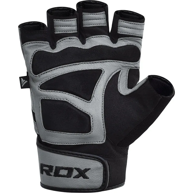 RDX S12 guanti palestra pelle vera fitness