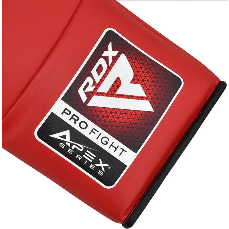 RDX Apex guantoni boxe lace-up rossi 10oz pro