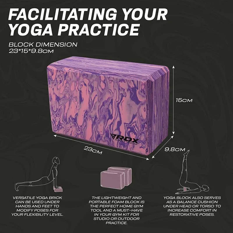 RDX PP Blocco Yoga EVA Singolo Viola