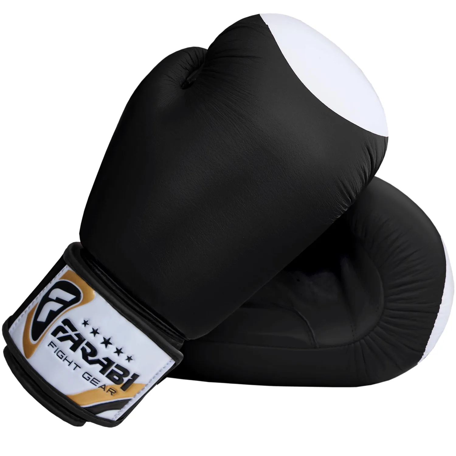 Farabi Raw Guanti Boxe Pelle Cuoio Sparring Sacco