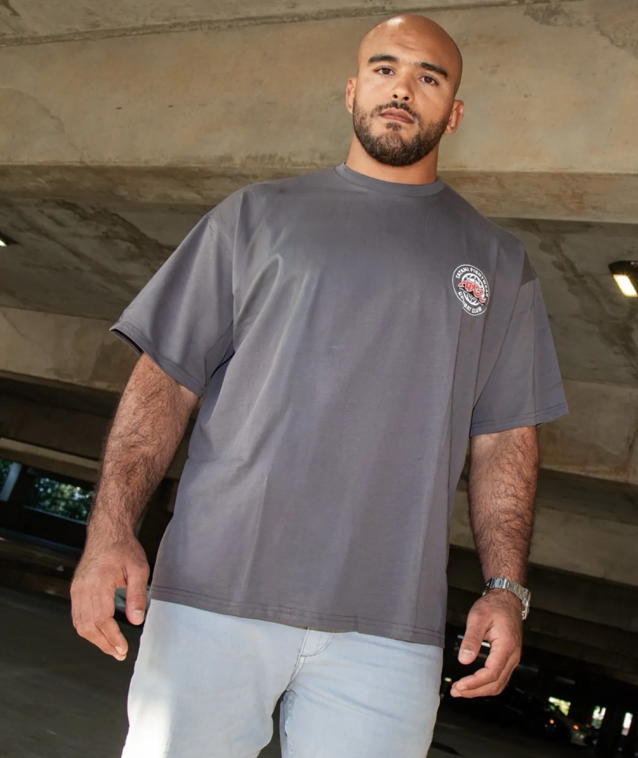 Tatami ADCC Combat Club T-Shirt Oversized Grigia