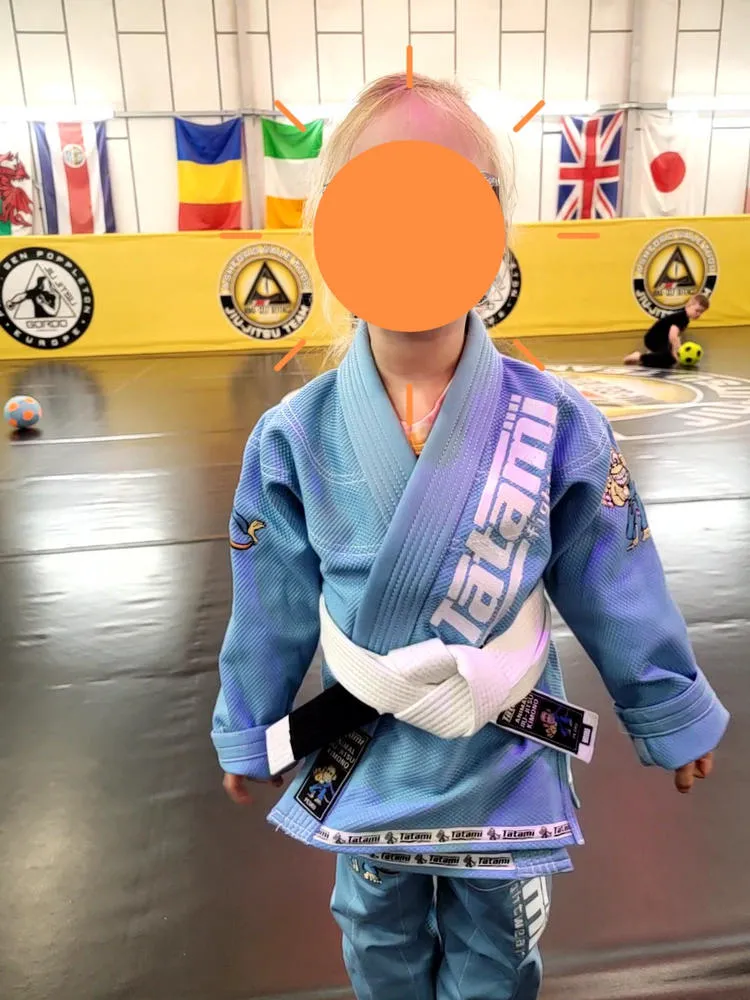 Tatami Meerkatsu Animal kimono BJJ bimbo viola farfalla cintura inclusa