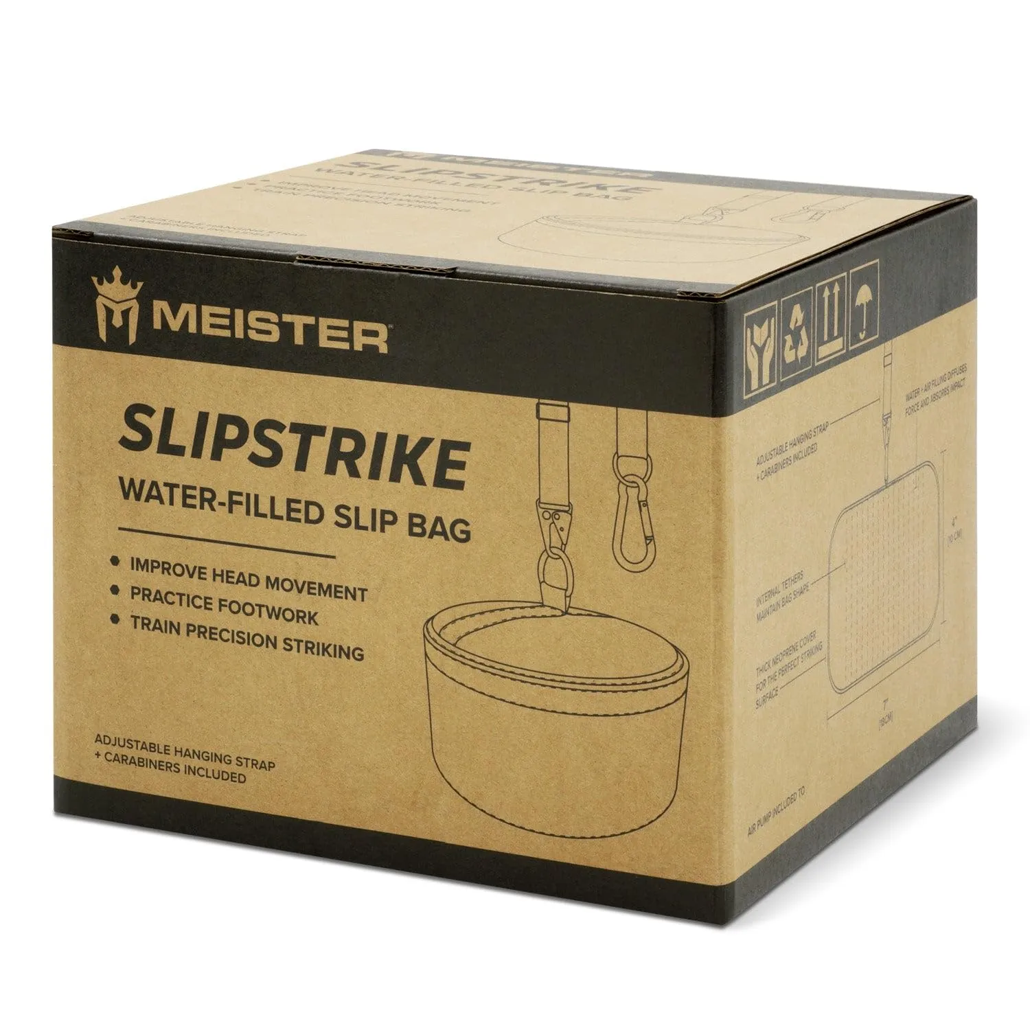 Meister SlipStrike slip bag acqua Nero 18 cm