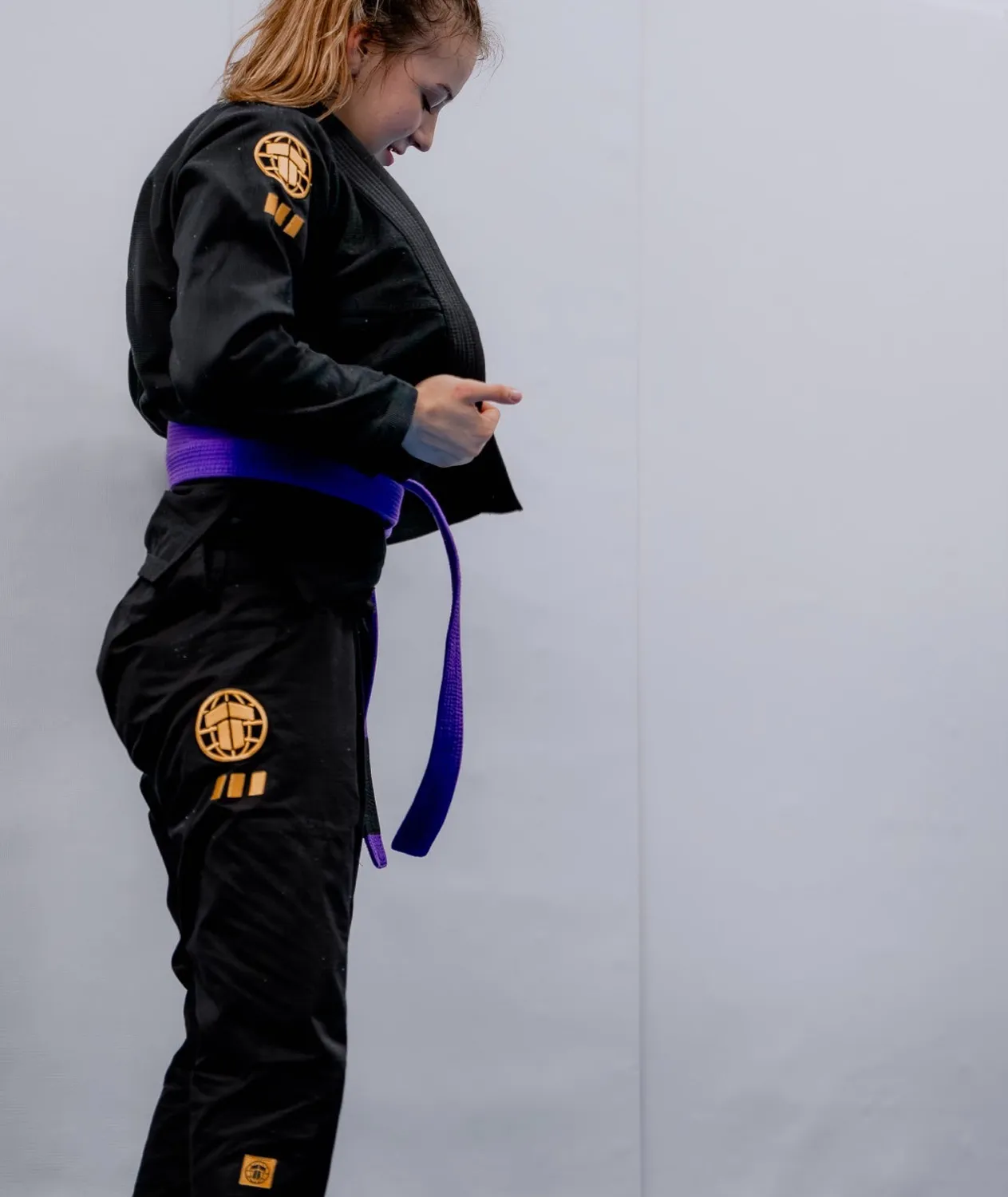 Tatami Pro Series Kimono BJJ Donna Nero Oro