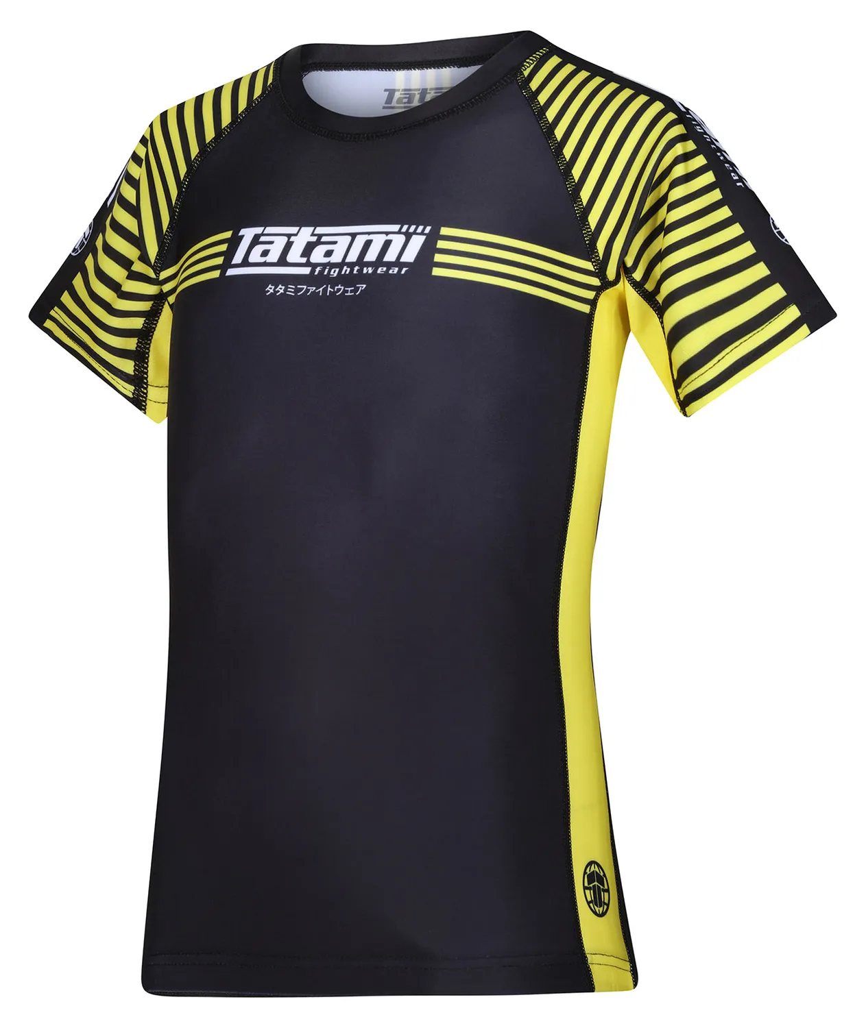 Tatami IBJJF Ranked rash guard bambino gialla maniche corte
